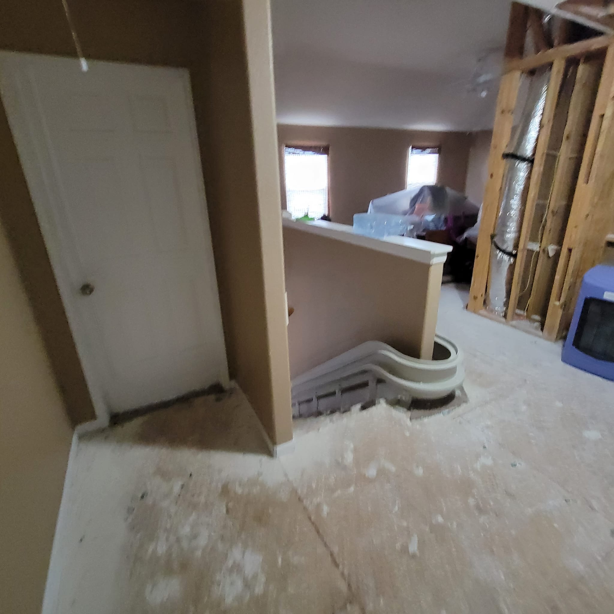 After an AC leak, we extracted all the water and moisture to dry out the property,‍ ran air movers and scrubbers, set containments as well as removed the damaged carpet and drywall