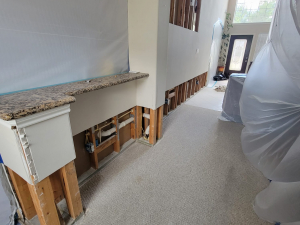 Water Damage Restoration of Upstairs Bathroom Leak in Houston, TX