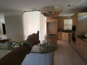 This mold job began as an upstairs patio leak. We investigated, demoed, remediated the mold and passed with flying colors.