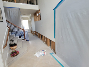 Water Damage Restoration of Upstairs Bathroom Leak in Houston, TX