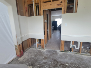 Water Damage Restoration of Upstairs Bathroom Leak in Houston, TX