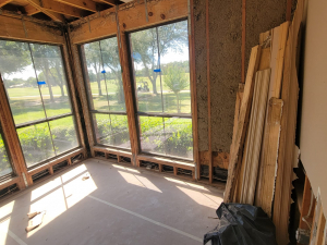 This mold job began as an upstairs patio leak. We investigated, demoed, remediated the mold and passed with flying colors.