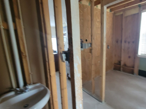 Water Damage Restoration of Upstairs Bathroom Leak in Houston, TX