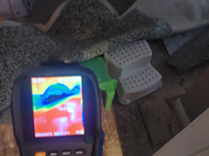 After an AC leak, we extracted all the water and moisture to dry out the property,‍ ran air movers and scrubbers, set containments as well as removed the damaged carpet and drywall