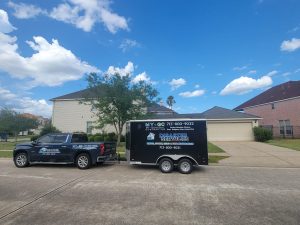 Water Damage Restoration of Upstairs Bathroom Leak in Houston, TX